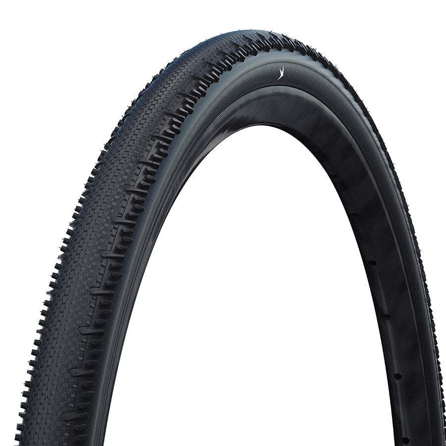 Schwalbe, G-One RS Perf, Gravel Tire, 700x35C, Folding, Clincher, Addix Green, RaceGuard, 67TPI, Black