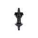 We The People, Hybrid, Hub, Right side drive, Rear, 36H, 110mm, Freecoaster, Black