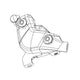 SRAM, Red ETAP AXS Disc Caliper, Flat Mount 2 Piece, 11.5018.050.000