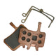 Avid, Code 2007-2010, Disc brake pads, Organic (Quiet), Steel back plate, pair
