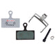 SwissStop, Disc 15 E, Disc brake pads, Shape: Deore BR-MT410, M375/485/486/515525/575/615, Auriga, Hylex, Spyre, Orion, Organic, Pair