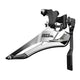 SRAM, Rival22, Front derailleur, 2 sp, Down Swing, Down Pull, Braze-on Clamp, with chain spotter