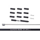 Shimano, Shifter Cable and Housing Set, Polymer Coated Stainless Steel, Cables; 1800/2100mm, Housing; 3300mm, Black, Shimano, MTB, XTR, IOTSP41SET01