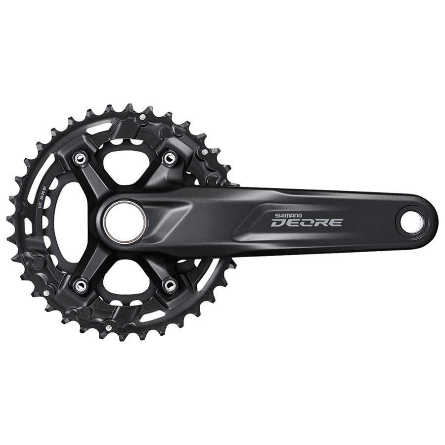 Shimano, FC-M4100-2, Crankset, Speed: 10, Spindle: 24mm, BCD: 64/96, 26/36, Hollowtech II, 170mm, Black, EFCM41002BCX66