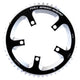 FSA, 52T, 10/11sp., BCD: 110mm, 5 Bolts, Super Road, Outer Chainring, For Double, Aluminum, Black, 371-0252A