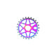 Salt, Comp, Chainring, Teeth: 25, 6061-T6 Aluminum, Multicolor