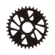 Wheels Manufacturing, Shimano DM T-Type Outboard, Chainring, Teeth: 28, Speed: 12, BCD: Direct Mount Shimano, Single, 7075 Aluminum, Black