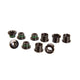Truvativ, 11.6915.009.000, Chain ring bolt kit 5-arm, Double, Aluminum, Black