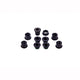 SRAM, Steel Chainring Bolts, M8.5X7 / M8.5X5, Black for Red Quarq, Set of 5, 11.6918.000.000