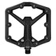 crankbrothers, STAMP 1, Platform Pedals, Body: Composite, Spindle: Cr-Mo, 9/16'', Black, Pair, Large