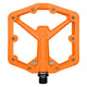 crankbrothers, STAMP 1, Platform Pedals, Body: Composite, Spindle: Cr-Mo, 9/16'', Black, Pair, Large