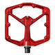 crankbrothers, STAMP 7 Large, Platform Pedals, Body: Aluminum, Spindle: Cr-Mo, 9/16'', Black, Pair