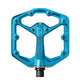 crankbrothers, STAMP 7 Large, Platform Pedals, Body: Aluminum, Spindle: Cr-Mo, 9/16'', Black, Pair
