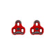 Look, Keo Grip, Cleats, Compatibility: Keo Grip, Float: 9°, Red, Pair