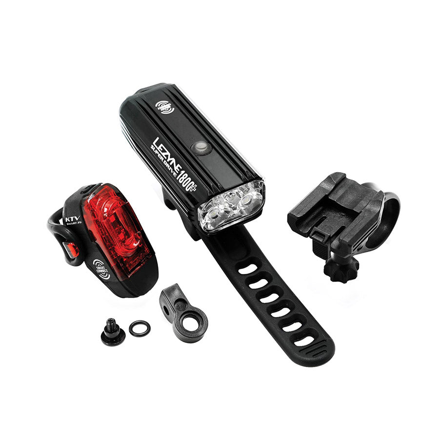 Lezyne, Super Drive 1800+ Smart Loaded, Light, Front, Black