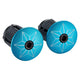 Supacaz, Super Sticky Kush, Handlebar Tape, Blue, with Neon Blue Star Plugs