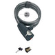 OnGuard, OG, Coil cable with key lock, 10mm x 120cm (10mm x 4')