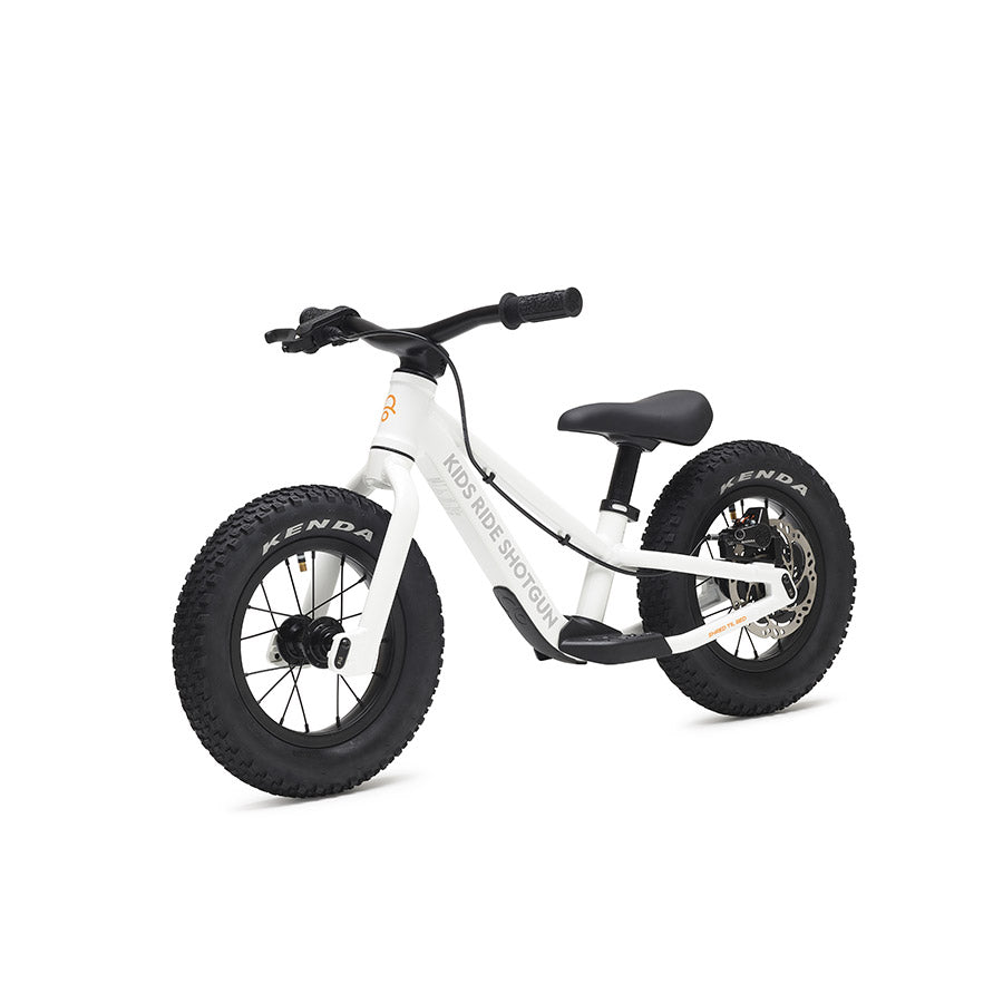 Kids Ride Shotgun, Dirt Hero, Push Bike, 12'', White