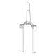 RockShox, Fork CSU - Solo Air 27 Boost™ 15X110 150mm Max Aluminum Taper Diffusion Black (No Gradients) - Reba A7 130-150mm (2018+), 11.4018.008.545