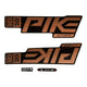 RockShox, Pike Ultimate Decal Kit, Matte Copper for Gloss Black Lowers