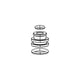 RockShox, Sealhead for 32mm Debonair Black, 11.4018.096.002