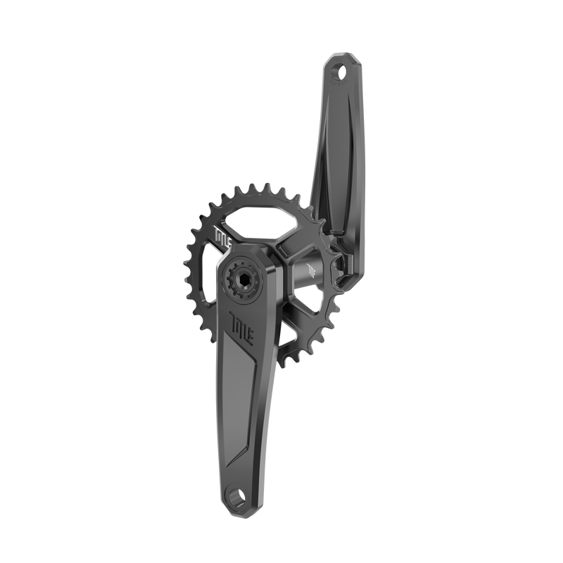 Title MTB CR1 Crank Arms Black and Chrome