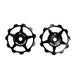 Aluminium Pulley set, for Colab Chain Tensioners, with Sealed Ball Bearings. Black