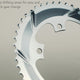 Absolute Black OVAL 110BCD 4 holes, 2X chainring, Silver Line