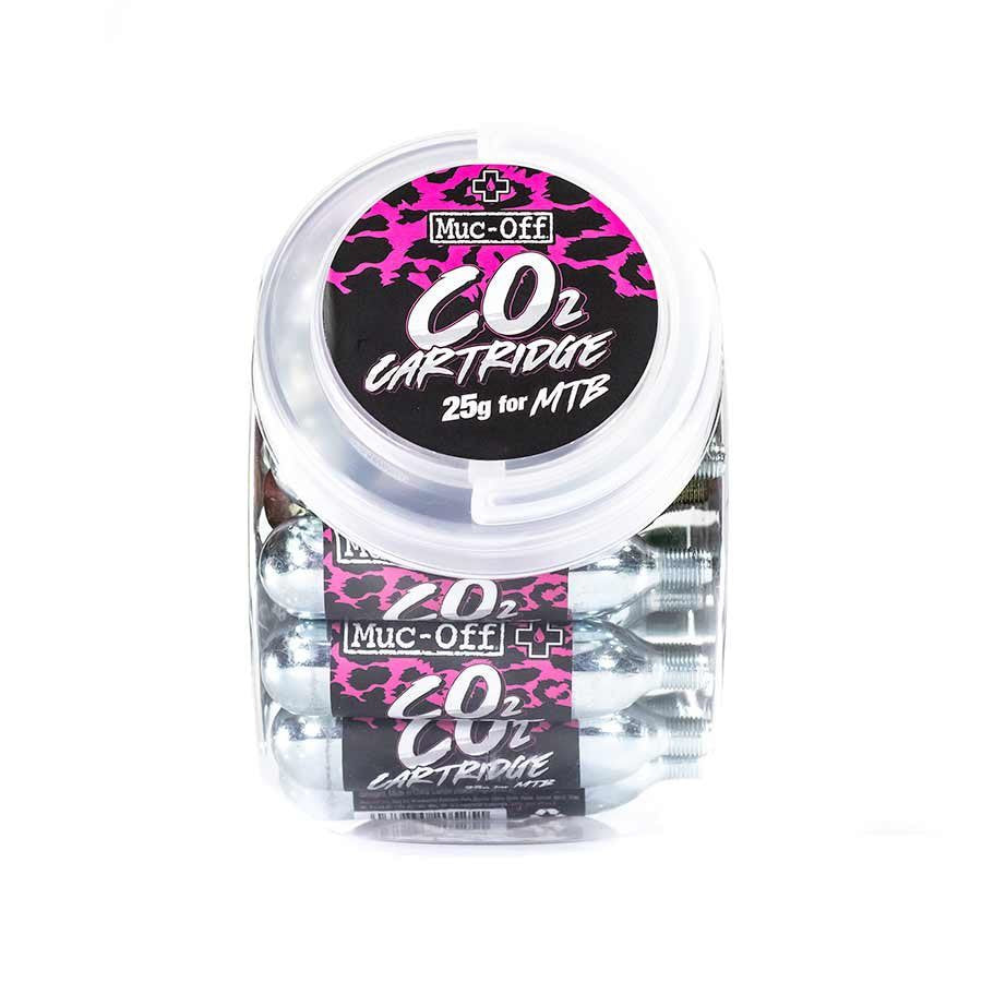 Muc-Off CO2 Refill MTB Cartridges, Qty 25 Jar, 25g CO2 Cartridges