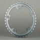 Absolute Black OVAL 110BCD 5 holes, 2X chainring, Silver Line