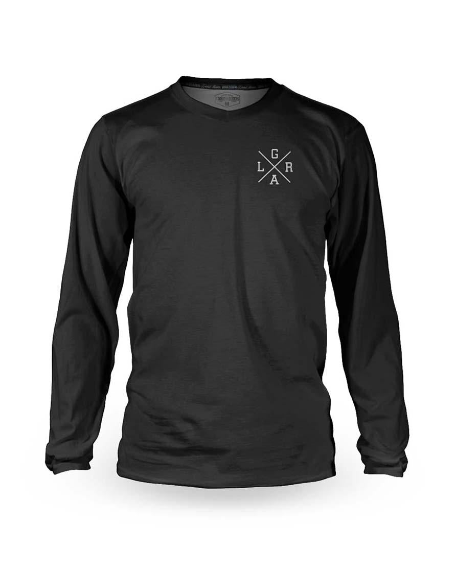 Maillot technique LR pour homme, noir basique 
