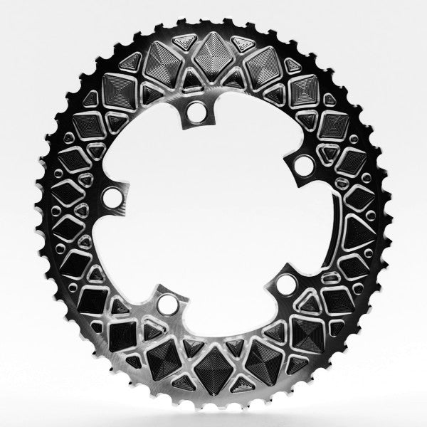 Absolute Black OVAL 110BCD 5 holes, 2X chainring (not for Sram)