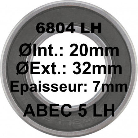 SGM Bearing - A5 Bearing | 6804 LH 20x32x7