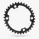 Absolute Black 110/4 BCD 2X, 9100, 8000 PVD Rainbow Oval Chainring
