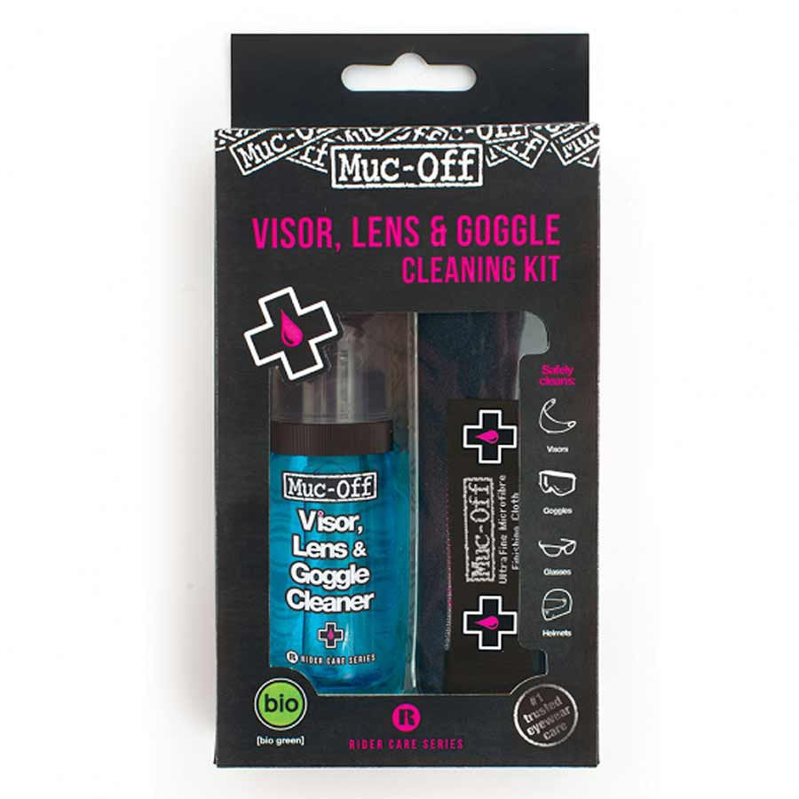 Muc-Off Visor, Lens & Goggle Cleaning Kit Polishes