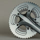 Absolute Black OVAL 110BCD 5 holes, 2X chainring, Silver Line