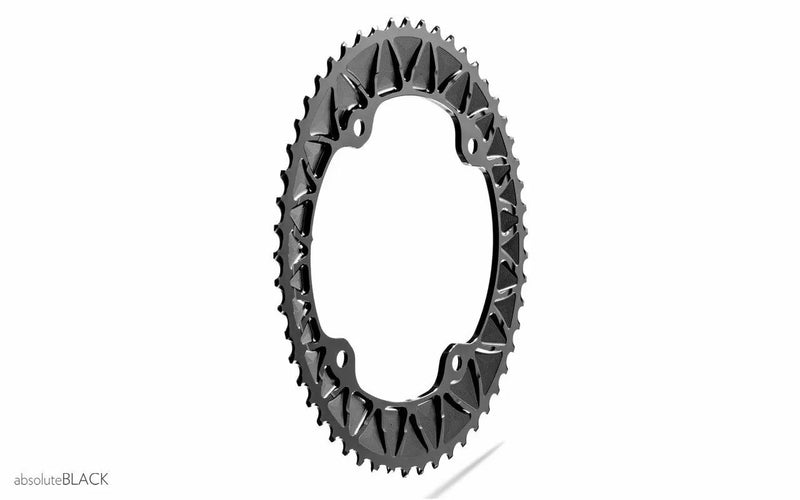 Absolute Black Oval Premium Campagnolo 4 Bolt 11/12sp Chainring