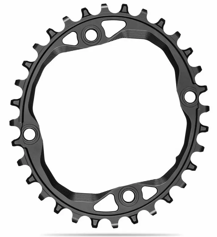 Absolute Black OVAL 104BCD chainring for Shimano HG+ 12spd