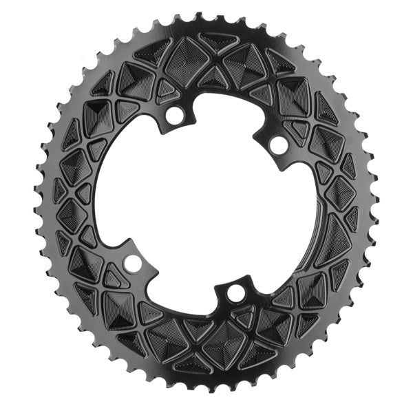 Absolute Black 110/4 BCD 2X Chainring D-A 9000, ULT 6800, 5800