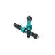 Industry Nine valve pair, turquoise