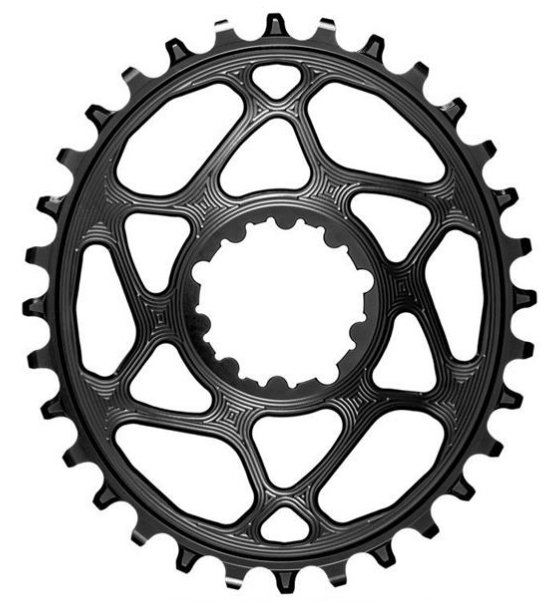 Absolute Black OVAL SRAM boost chainring for SHIMANO HG+ 12spd chain