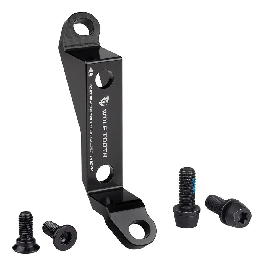 Wolf Tooth Components Post to Flat Mount Adaptor Disc Brakes Adaptors-Mounting Brackets