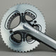 Absolute Black OVAL 110BCD 4 holes, 2X chainring, Silver Line