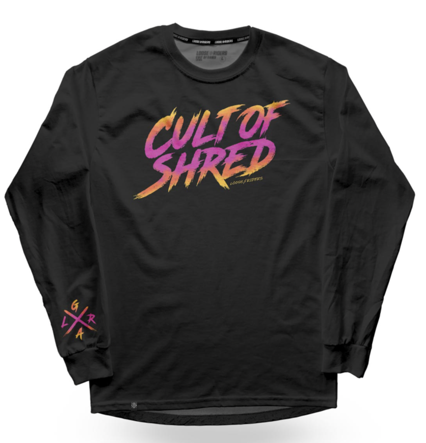 LR Mens Tech LS Jersey Shred Rad Black
