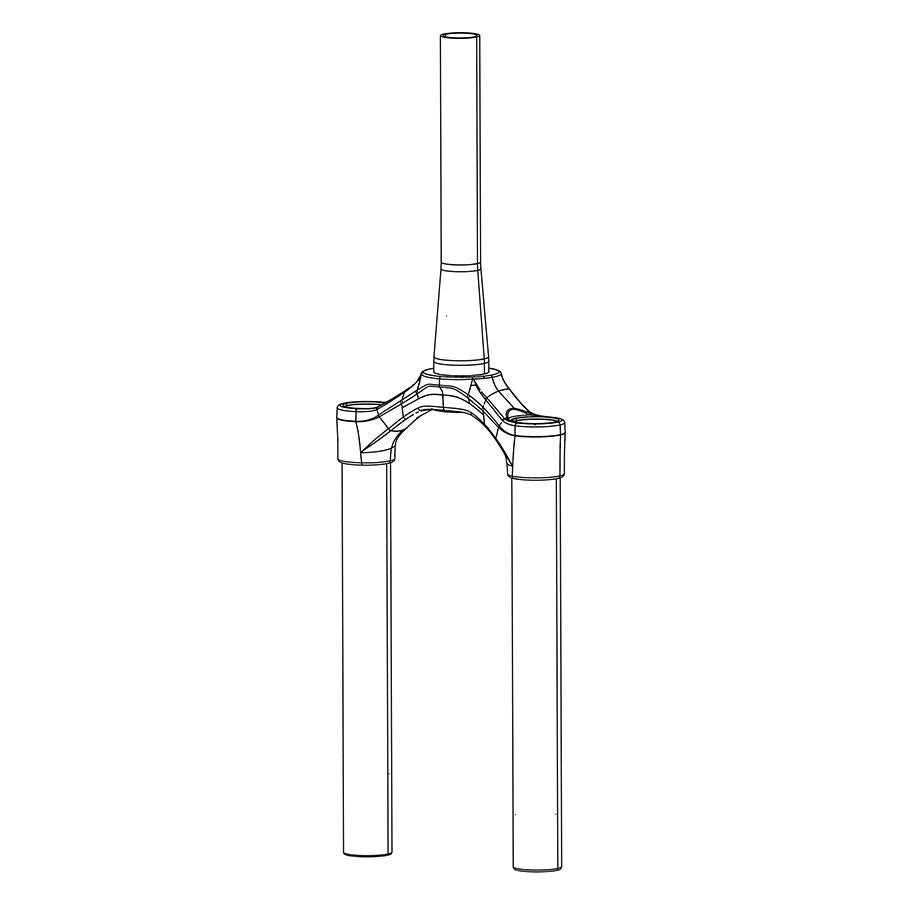 RockShox CSU RVL 35 DB 27 46 DFBLK Fork Uppers