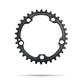 Absolute Black OVAL 110BCD 5 holes, 2x chainring for SRAM cranks
