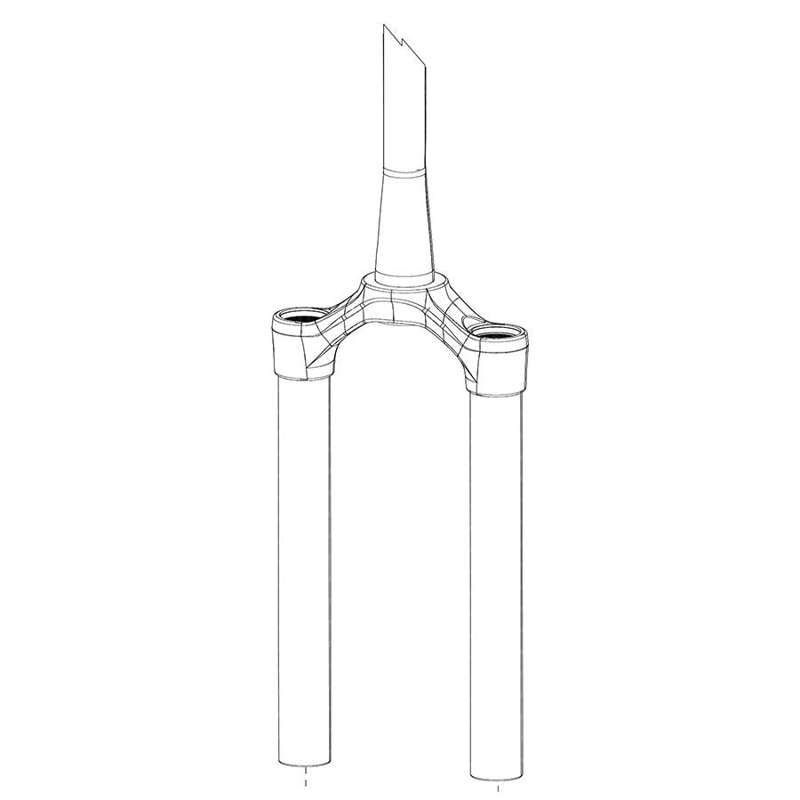 RockShox CSU Pike DJ 26 40 BLK Fork Uppers
