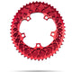 Plateau ovale Absolute Black 110BCD 5 trous, double plateau pour pédaliers SRAM 