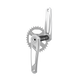 Title CR1 Crank Arms Chrome 155mm side