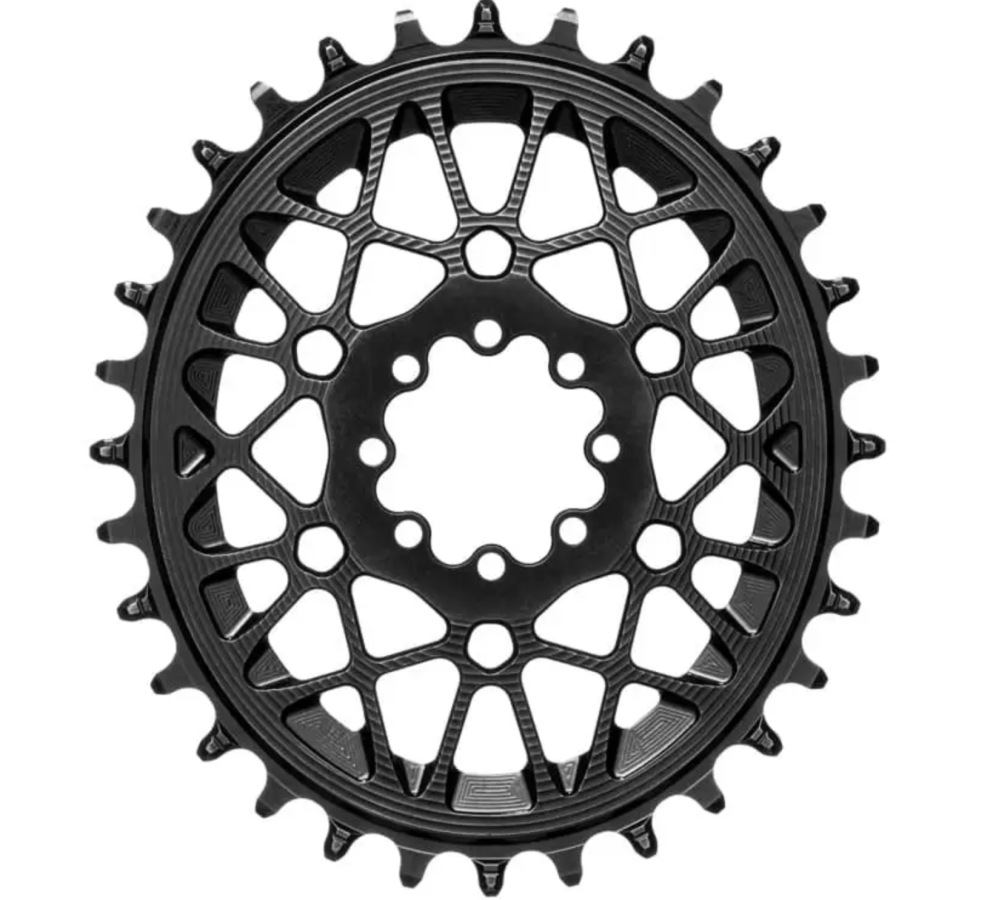 Plateau ovale Absolute Black SRAM de type T, 8 trous, déport DM 3 mm 